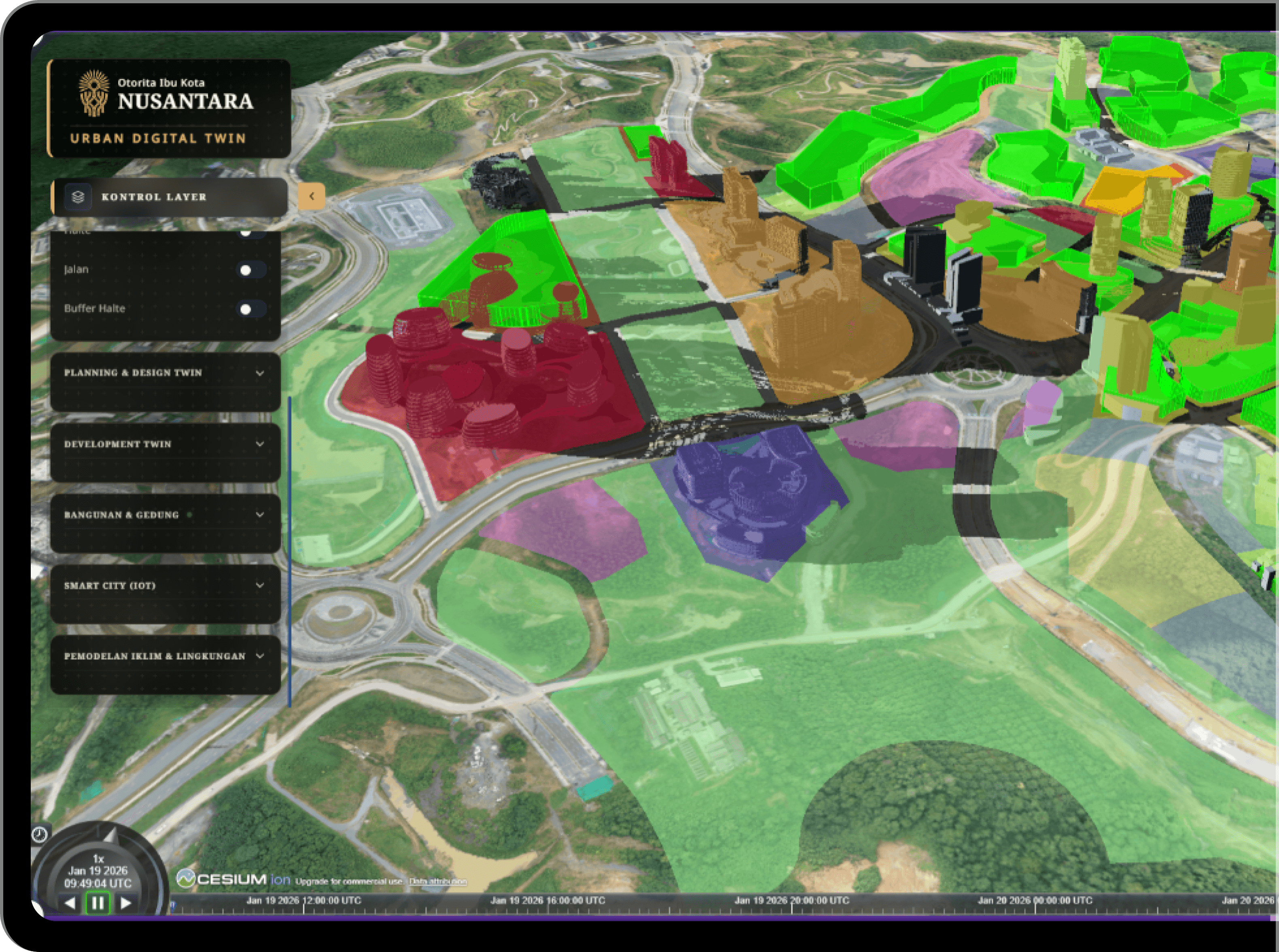 Urban & area-based digital twin platforms